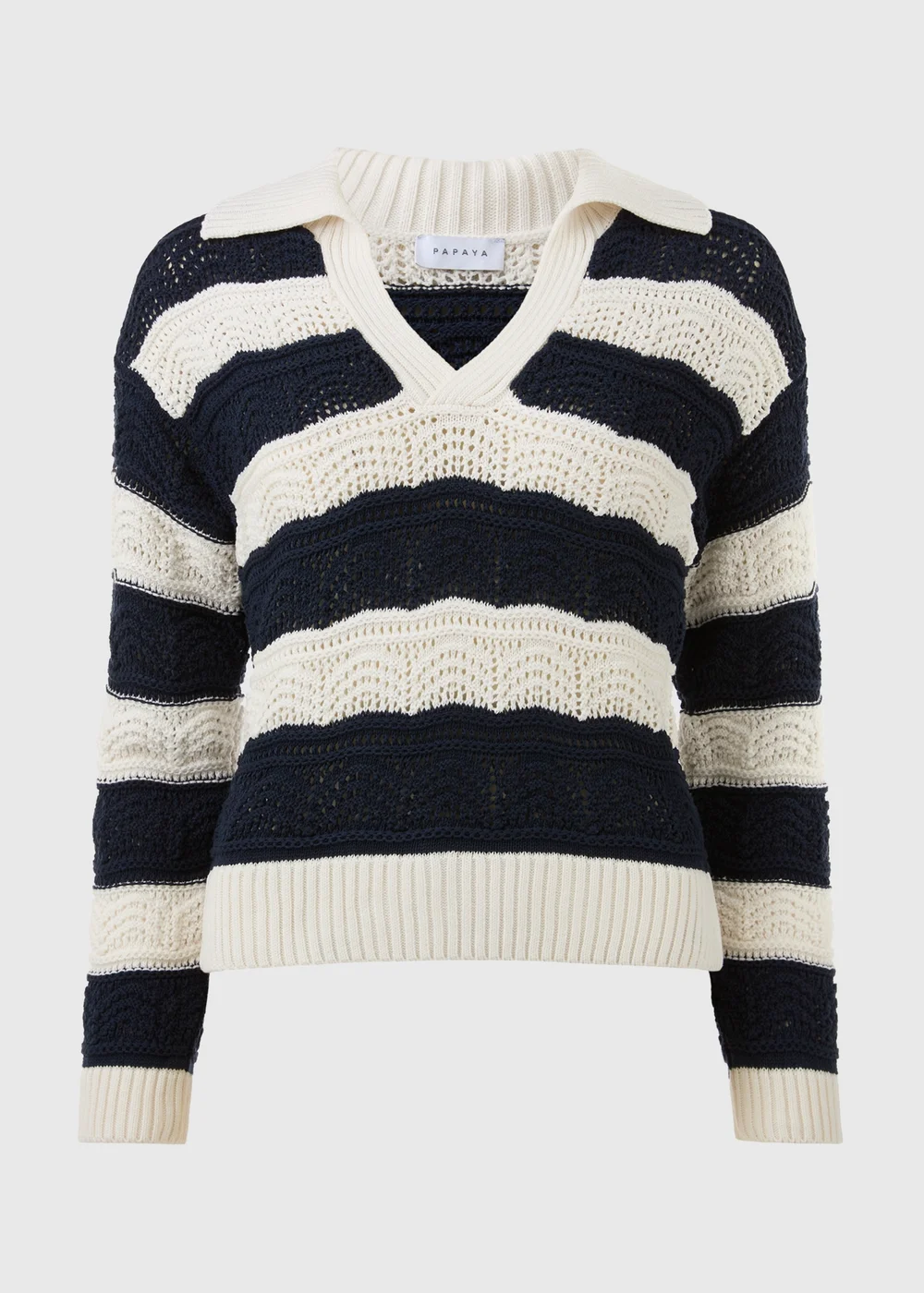 Navy Stripe Jumper - XS Image 6
