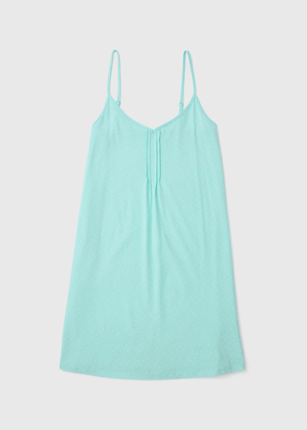Aqua Spot Strappy Nightie - Small Image 4