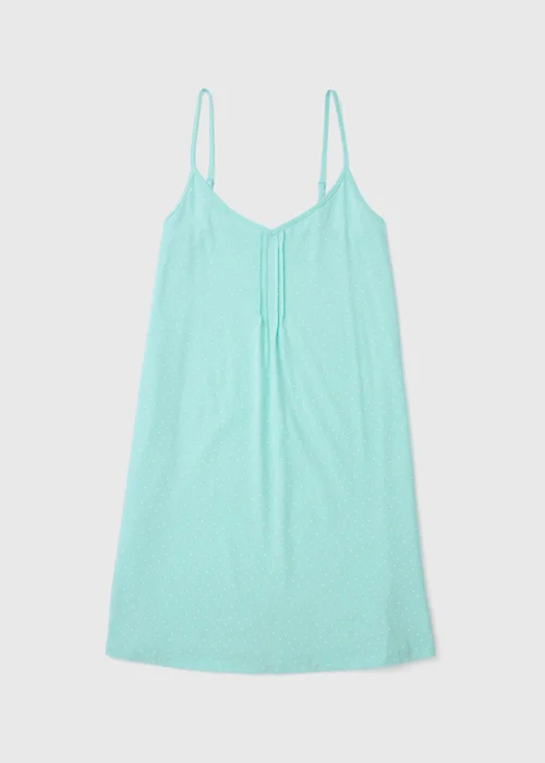 Aqua Spot Strappy Nightie - Small Image 4