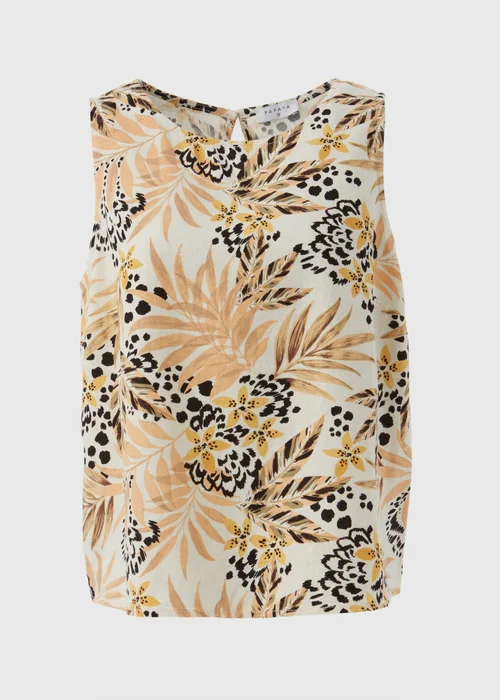 Multicolour Print Linen Vest - Size 8 Image 5