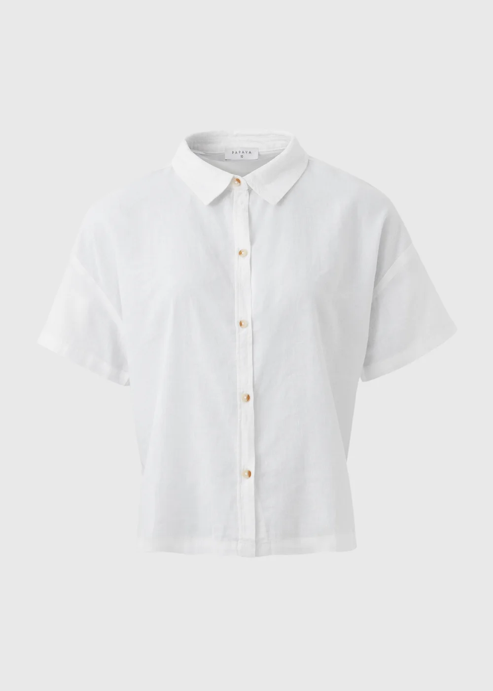 White Short Box Shirt - Size 8 Image 5