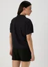 Black Linen Short Box Shirt - Size 8 Image 2