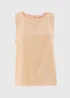 Orange Plain Linen Vest - Size 8 Image 5