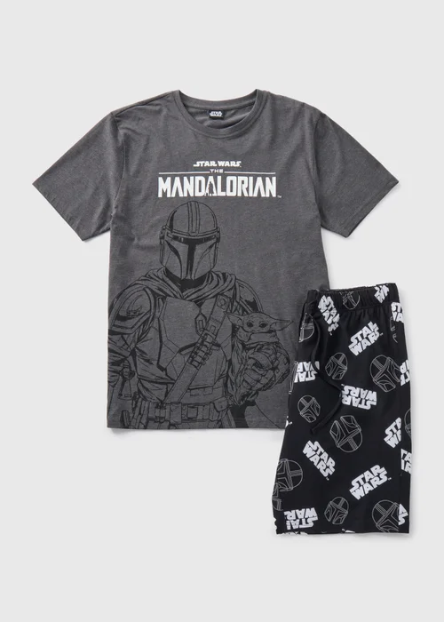 Mandalorian Grey Shorts Set - Extra small Image 4