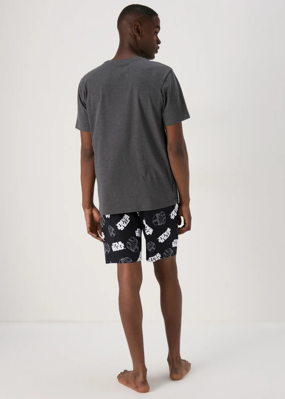 Mandalorian Grey Shorts Set - Extra small Image 2