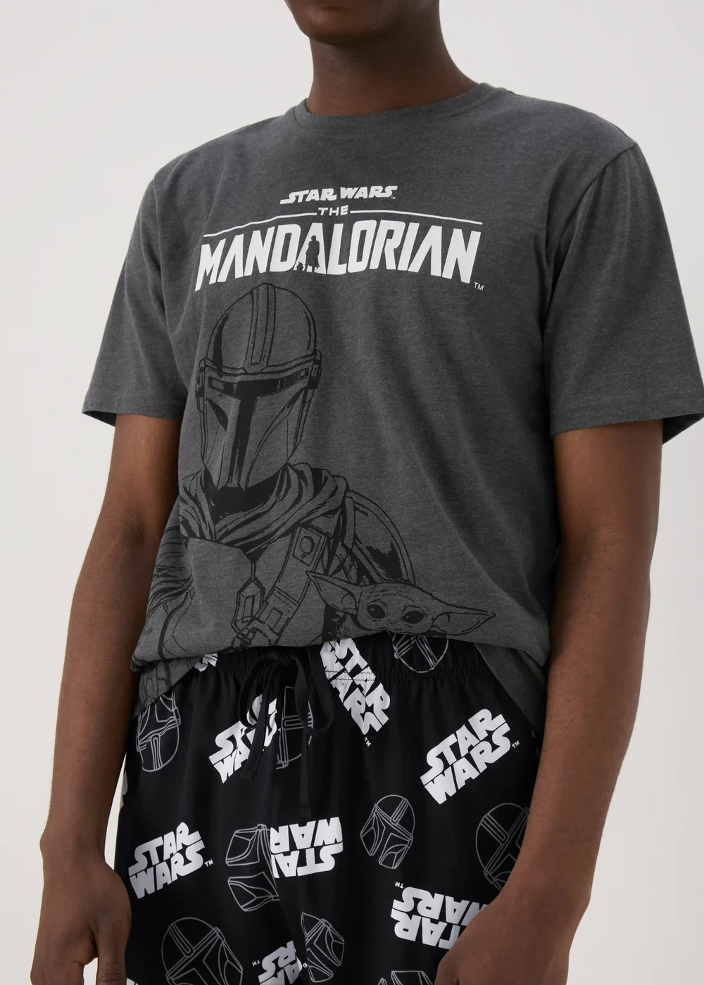 Mandalorian Grey Shorts Set - Extra small Image 3