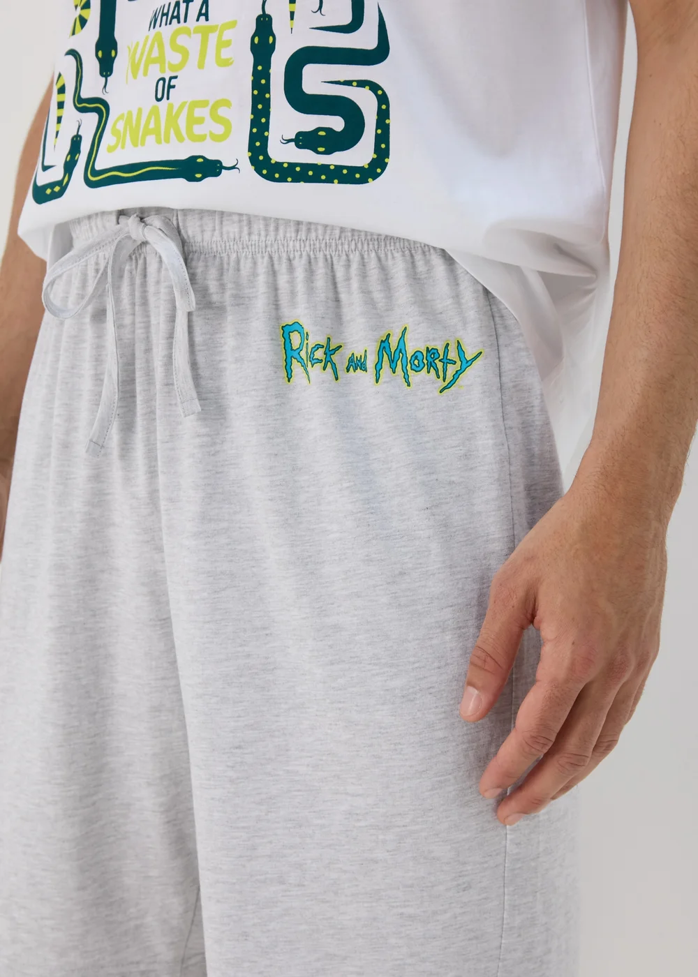 Rick & Morty White Short Set - Extra small Image 3