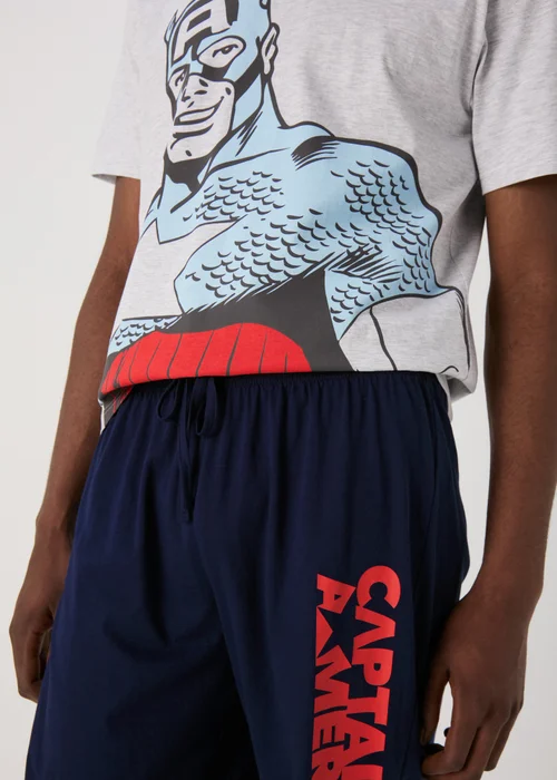 Marvel Captain America T-Shirt & Shorts Set - Extra small Image 3