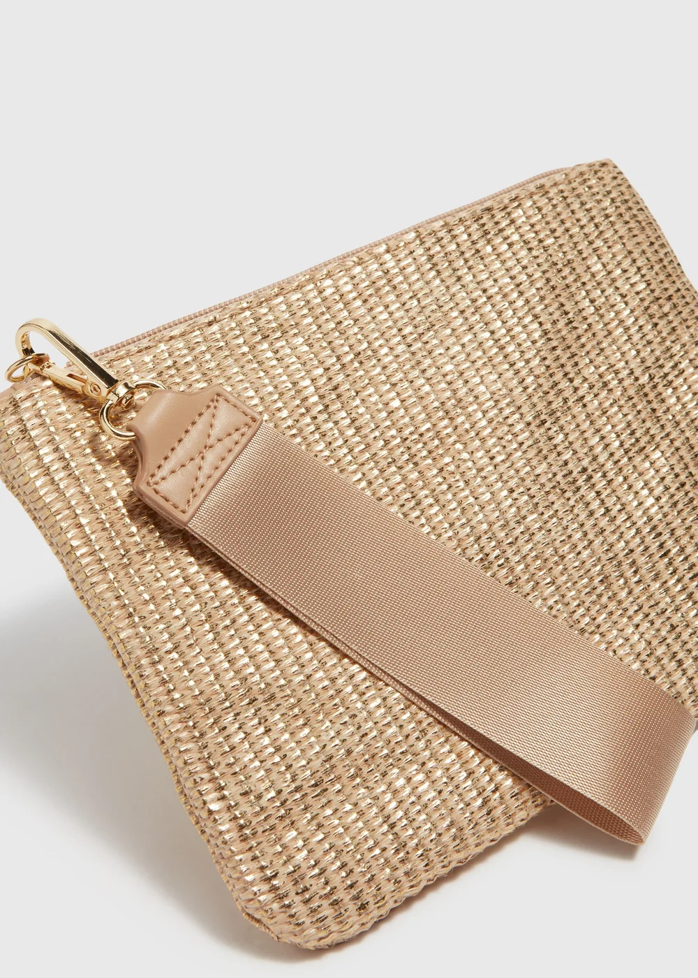 Gold Wristlet Clutch - One Size Image 4
