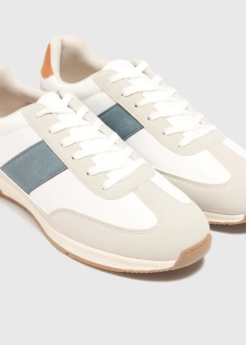 White Colourblock Trainers - Size 6 Image 1
