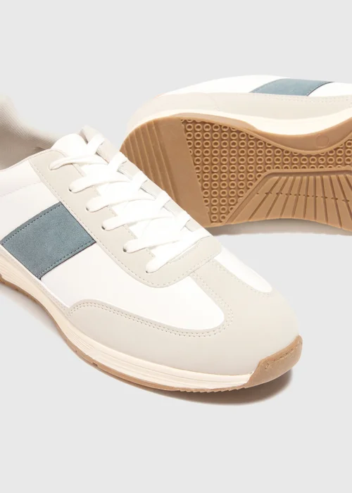 White Colourblock Trainers - Size 6 Image 2