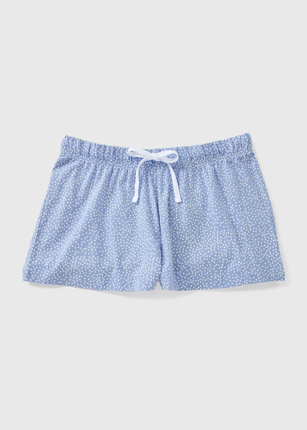 Blue Pyjama Shorts - Small Image 4