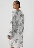 Cream Animal Print Viscose Kimono - Small Image 2