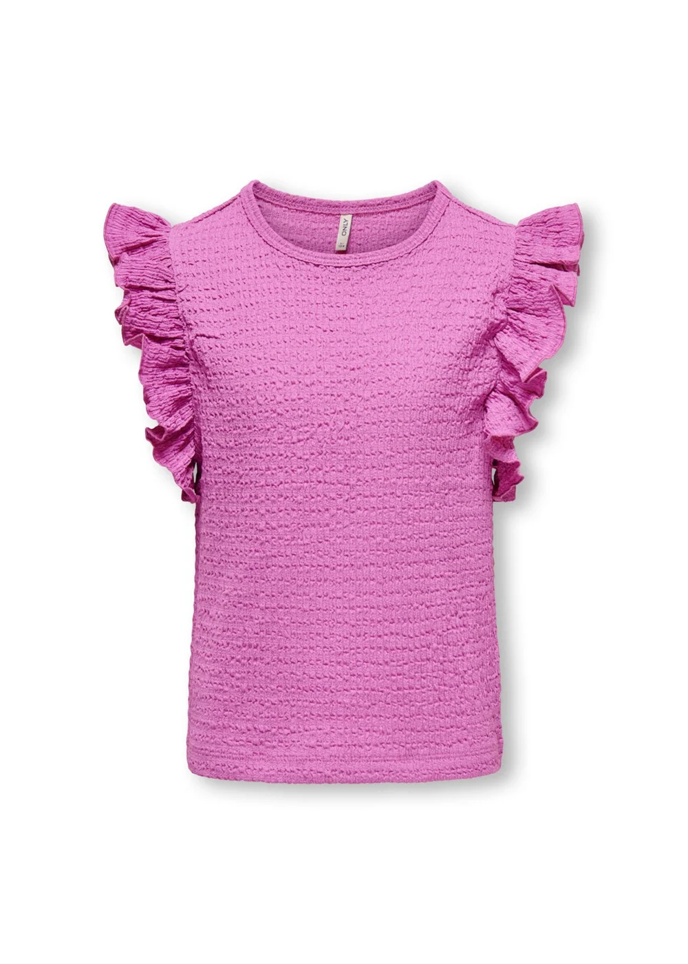 ONLY Girls Pink Frill Top (5-13yrs) - Age 5 - 6 Years Image 1