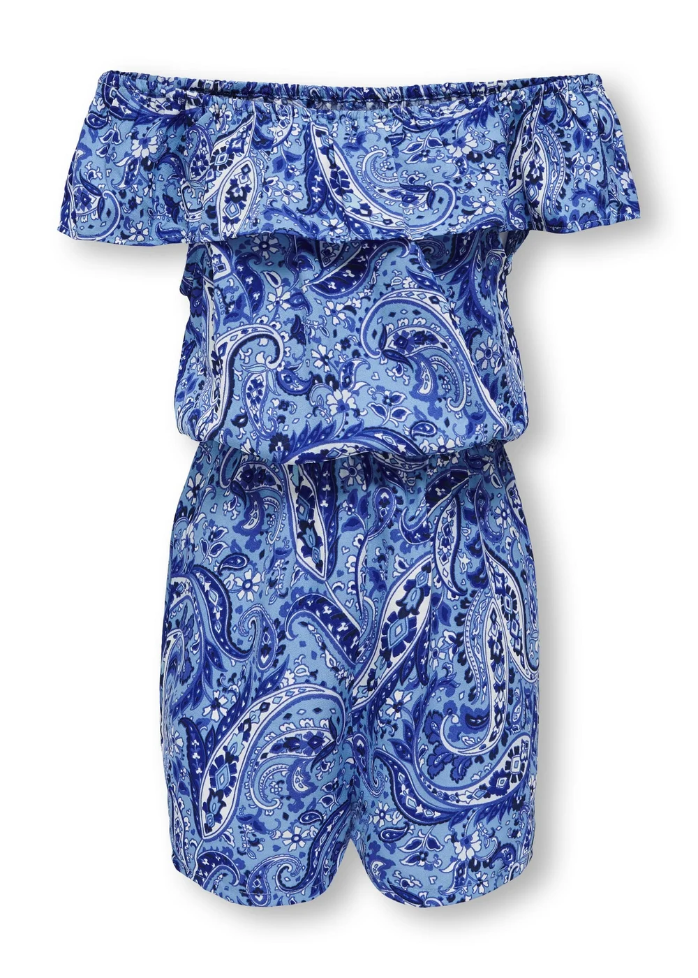 ONLY Girls Blue Paisley Playsuit (6-14yrs) - 6 Yrs Image 2