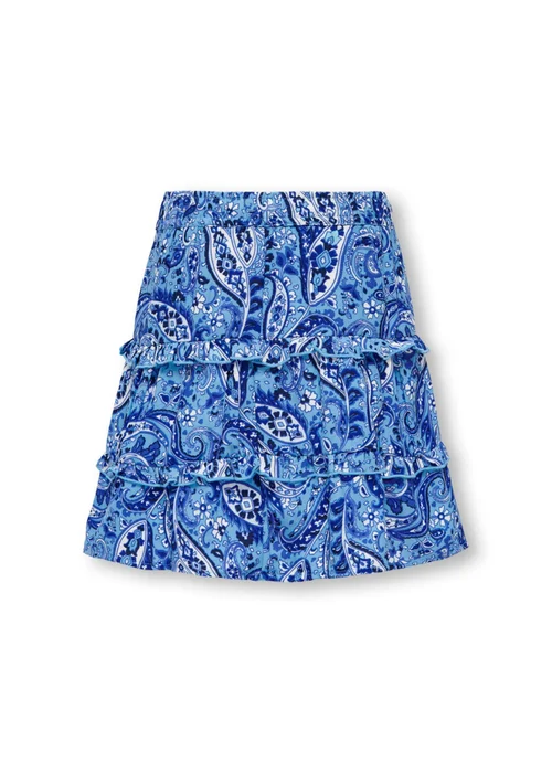 ONLY Girls Blue Paisley Skirt (6-14yrs) - 8 Yrs Image 3