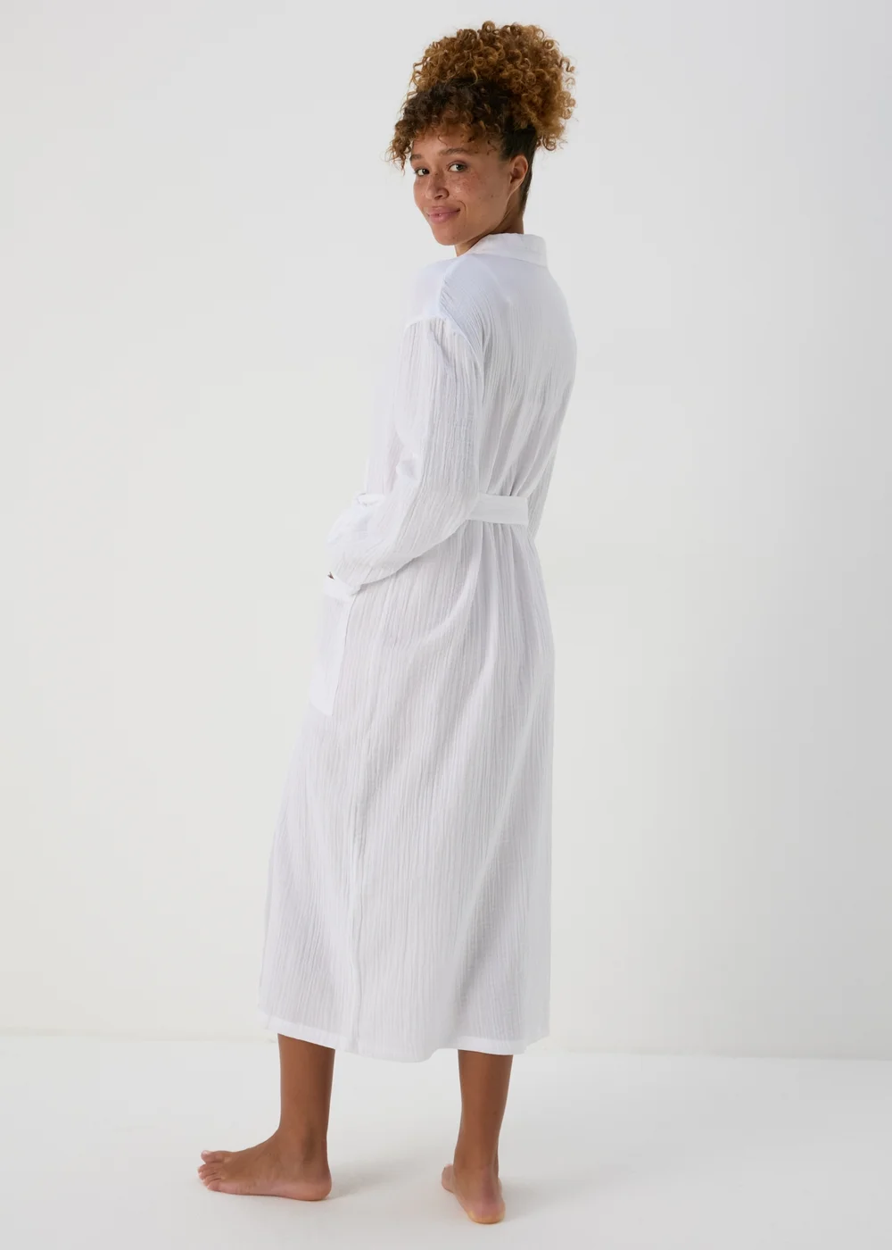 White Double Cloth Gown - Small Image 2