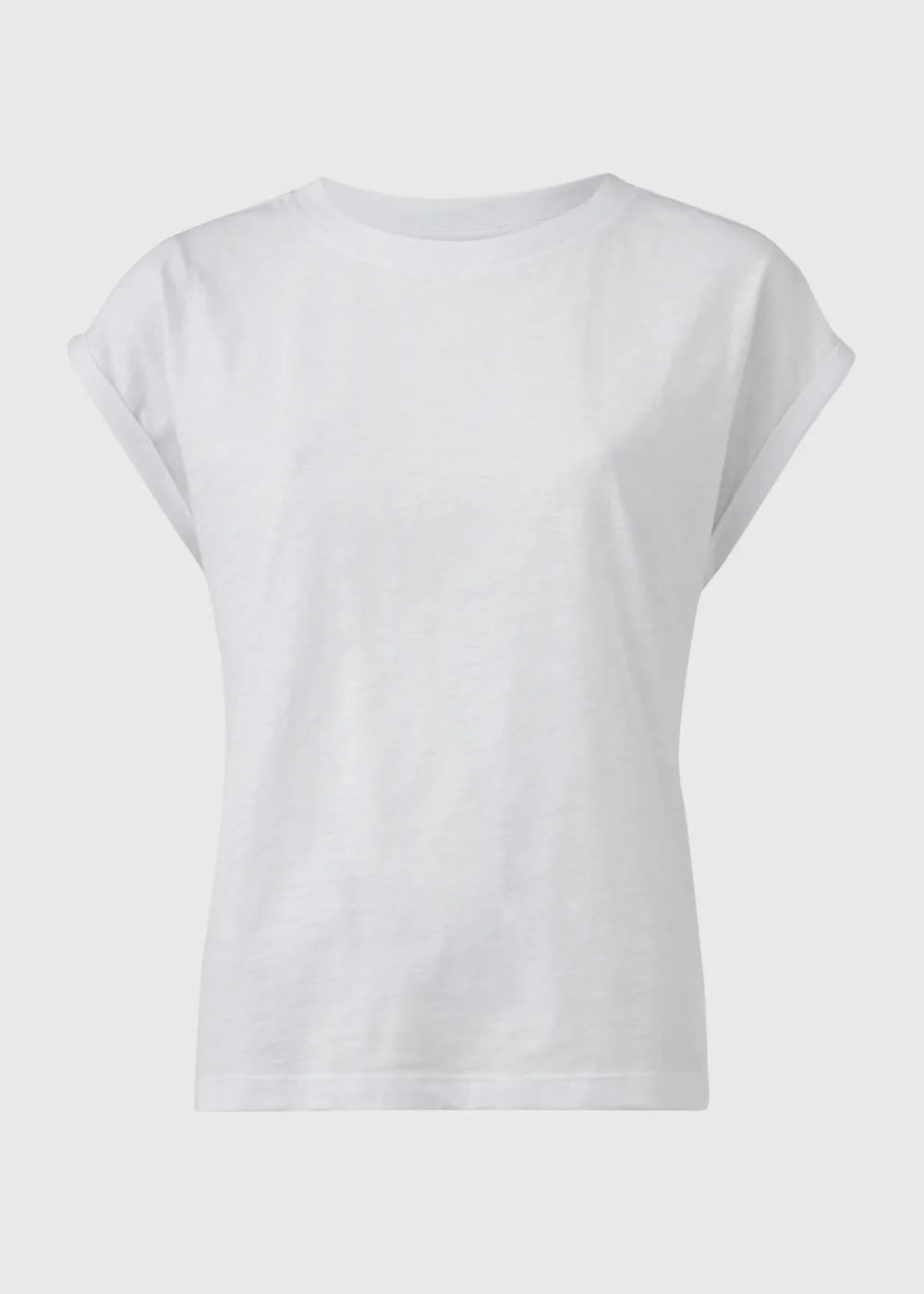 Papaya Petite White Relaxed Plain T-Shirt - XS Image 5