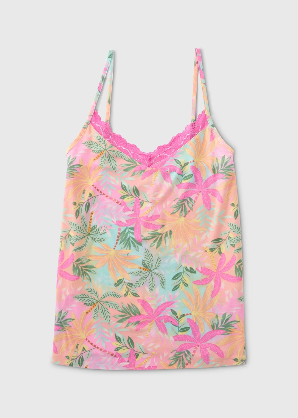 Multicolour Soft Touch Cami Pyjama Top - Extra small Image 4