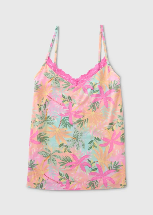 Multicolour Soft Touch Cami Pyjama Top - Extra small Image 4