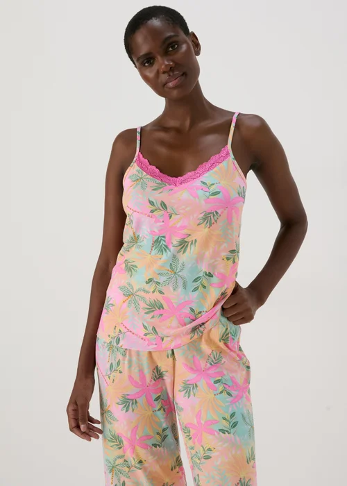 Multicolour Soft Touch Cami Pyjama Top - Extra small Image 1