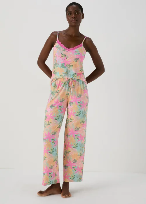 Multicolour Soft Touch Wide Pyjama Bottoms - Extra small Image 1