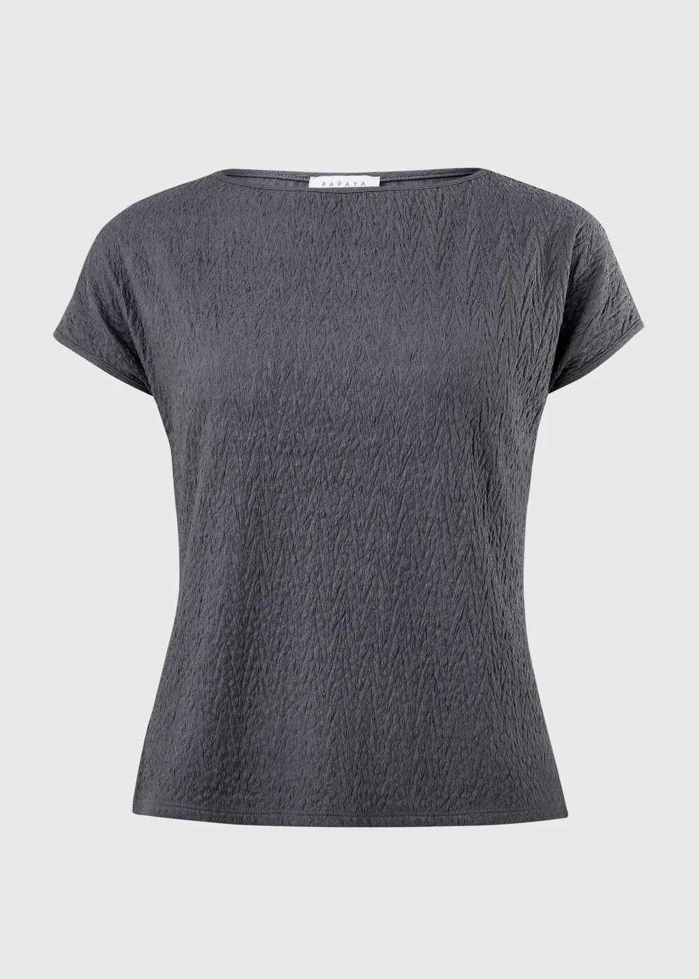 Papaya Petite Charcoal Textured Co Ord Top - 6 Image 5