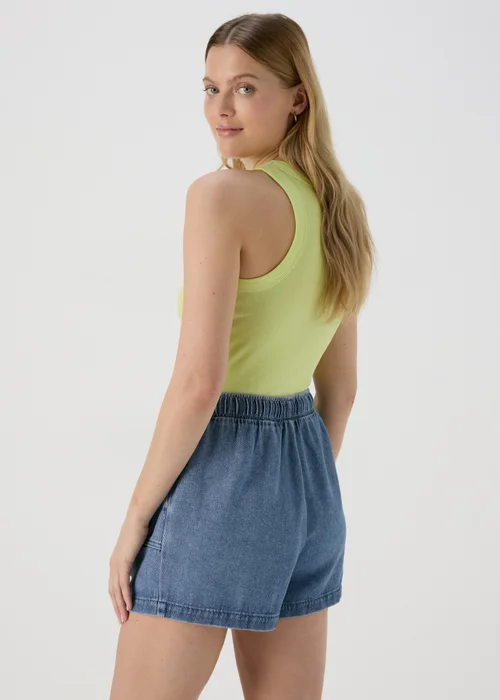 Blue Utility Jogger Shorts - 8 Image 2