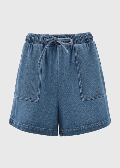 Blue Utility Jogger Shorts - 8 Image 5