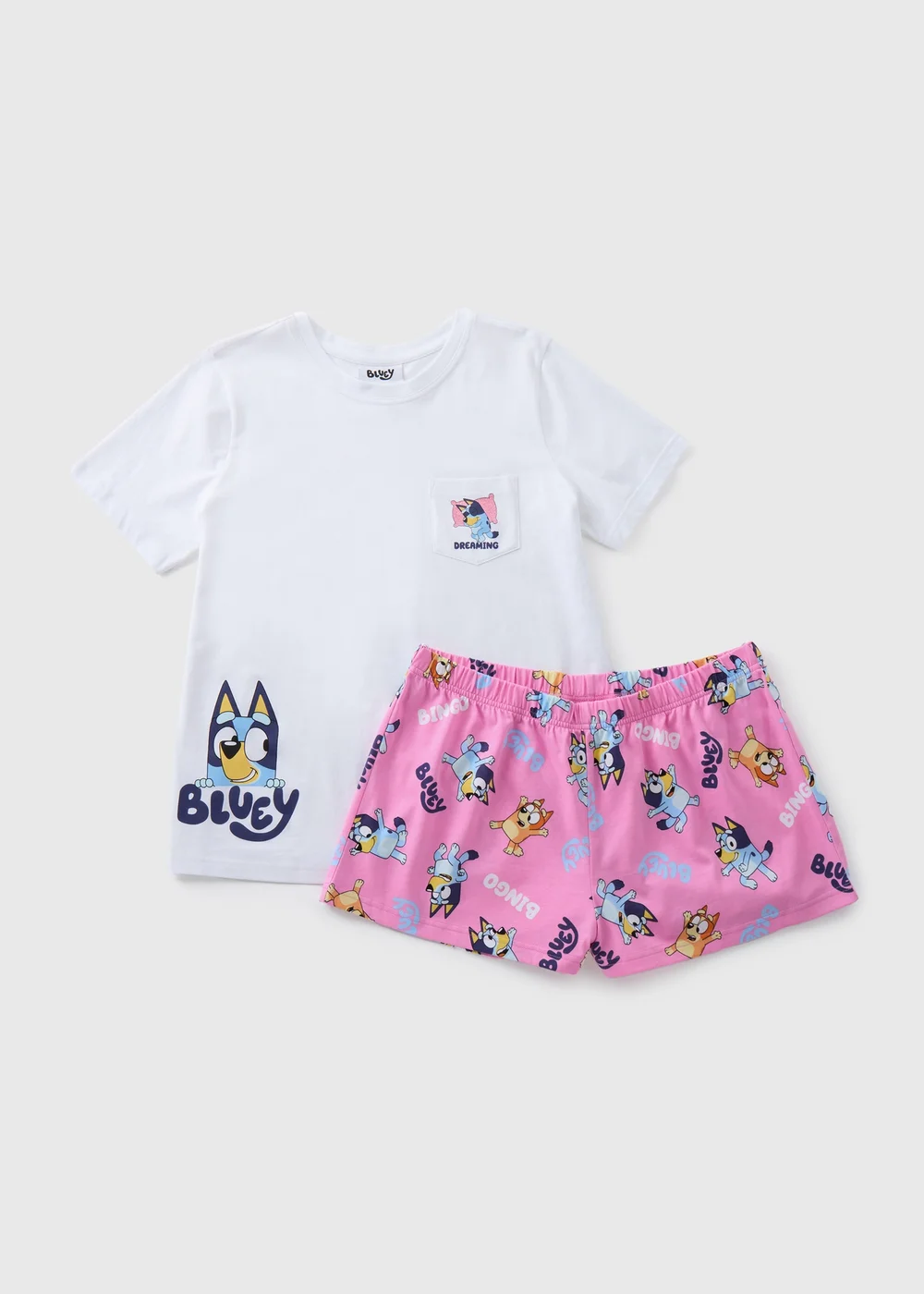Bluey Top & Shorts Pyjama Set - Extra small Image 4