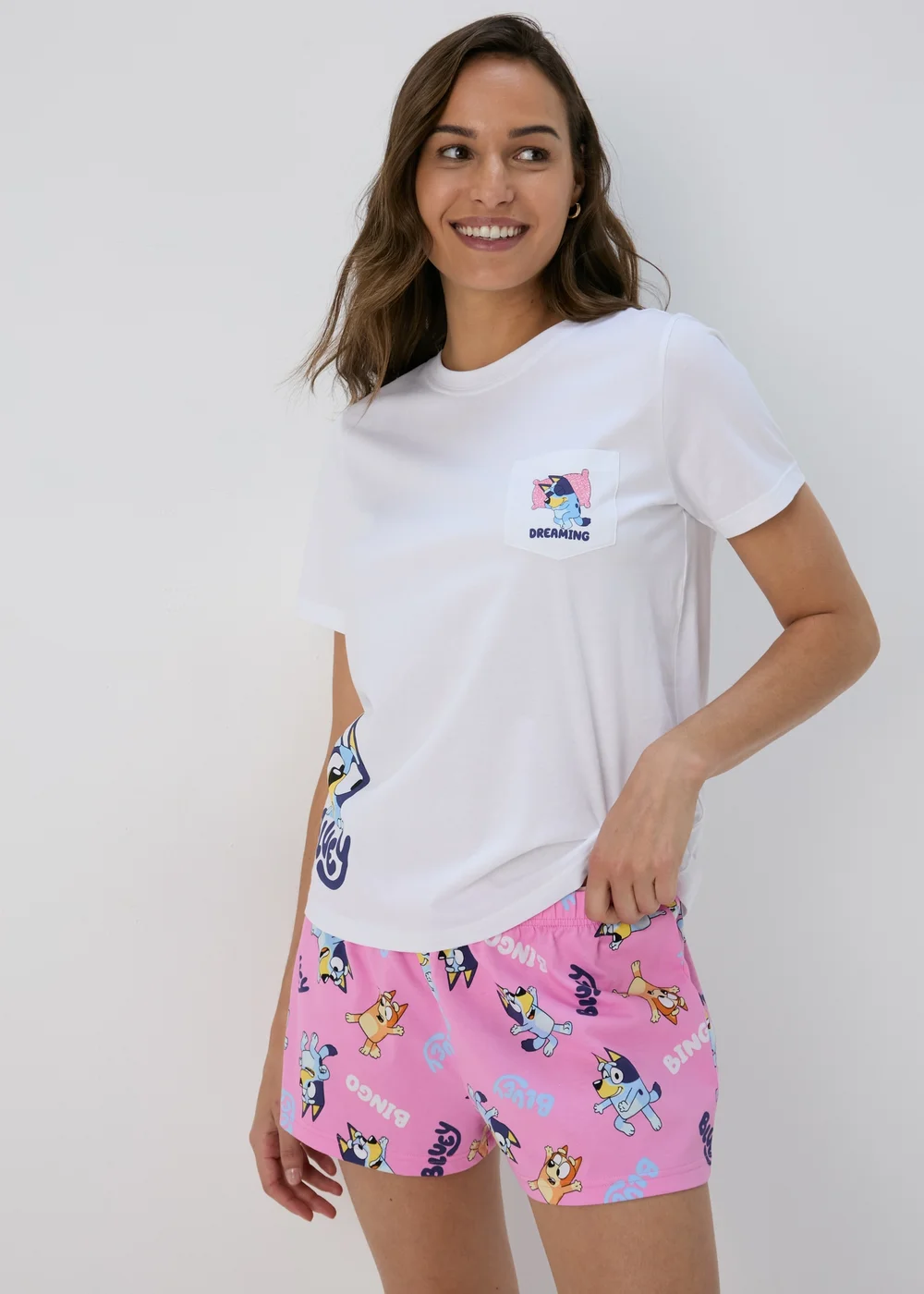 Bluey Top & Shorts Pyjama Set - Extra small Image 1