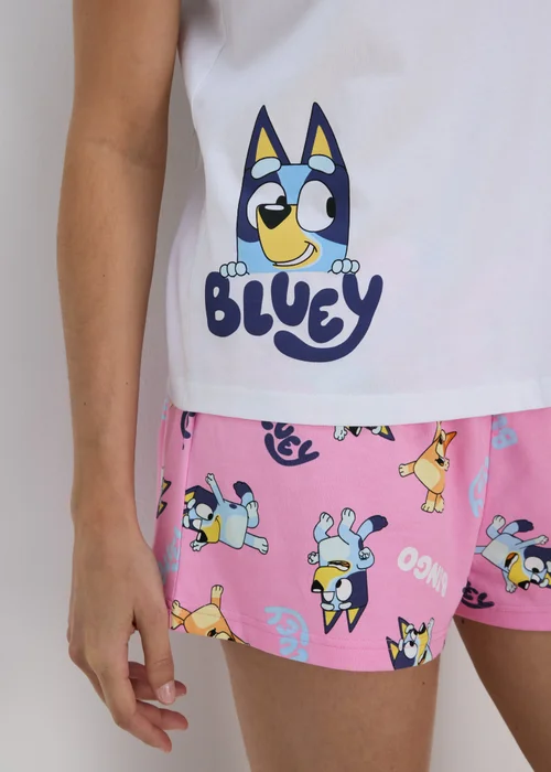 Bluey Top & Shorts Pyjama Set - Extra small Image 3