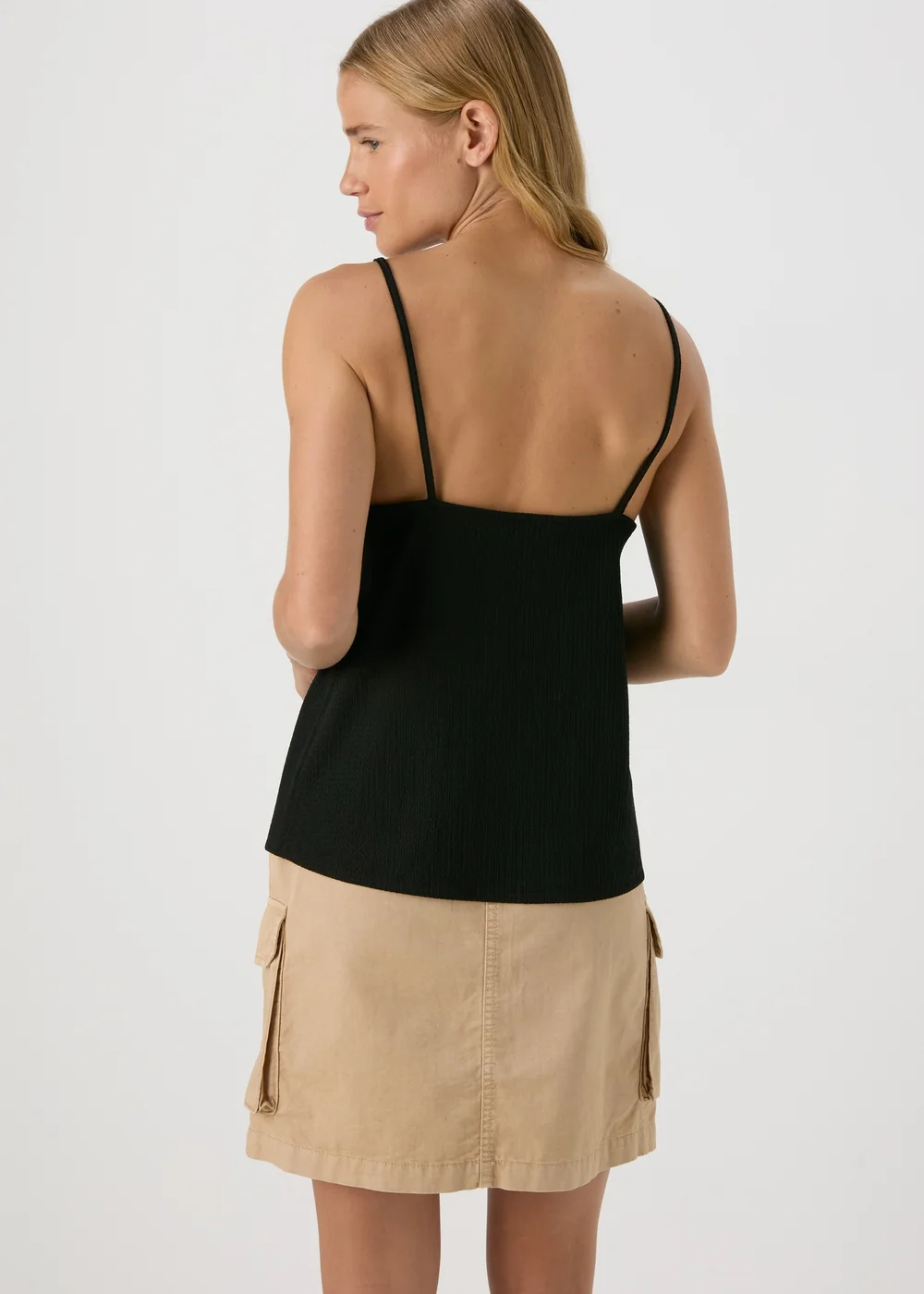 Black Beaded Cami Top - 8 Image 2