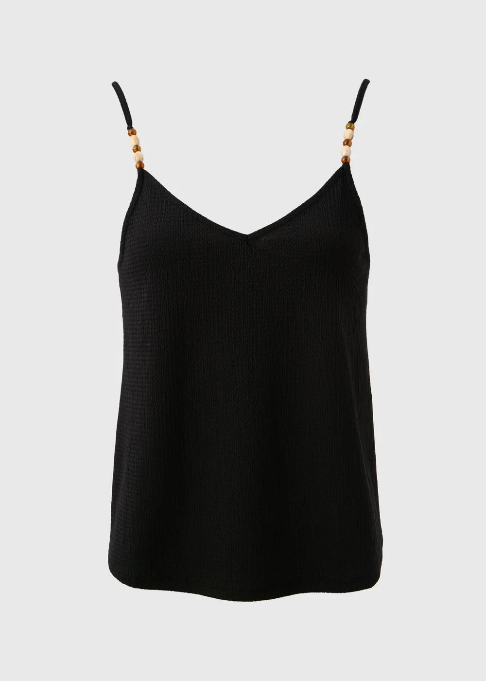 Black Beaded Cami Top - 8 Image 5