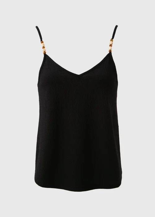 Black Beaded Cami Top - 8 Image 5