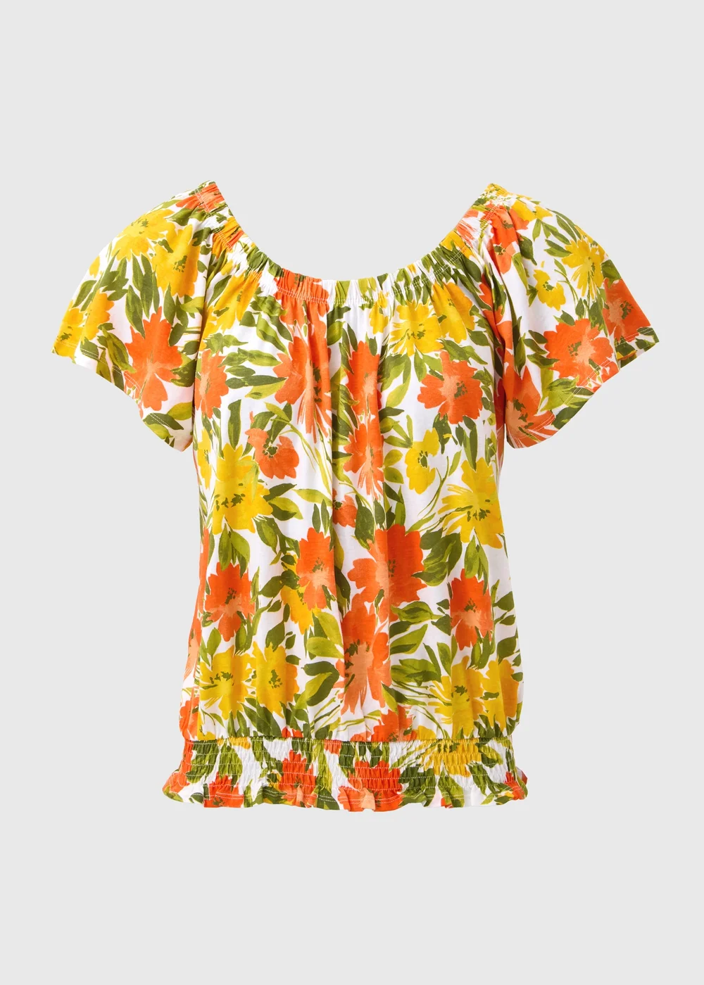 Green Printed Gypsy Top - 8 Image 5