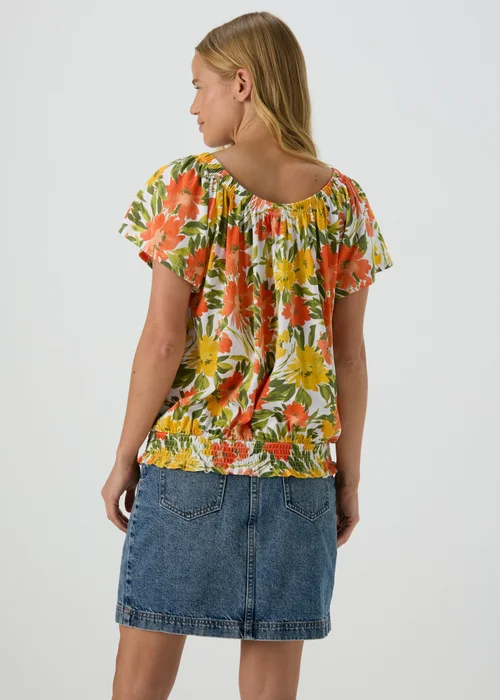 Green Printed Gypsy Top - 8 Image 2