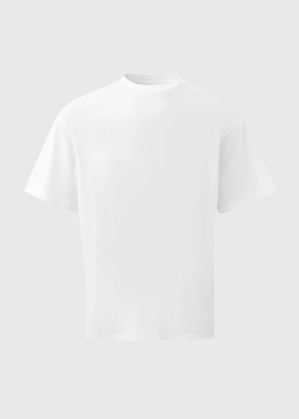 White Essential Oversized T-Shirt - Small Image 5