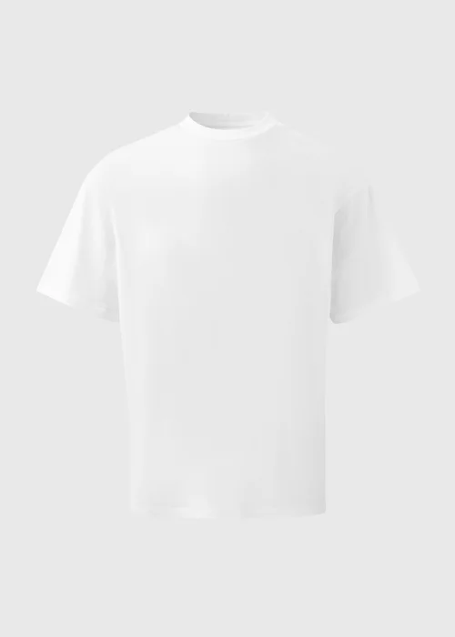 White Essential Oversized T-Shirt - Small Image 5