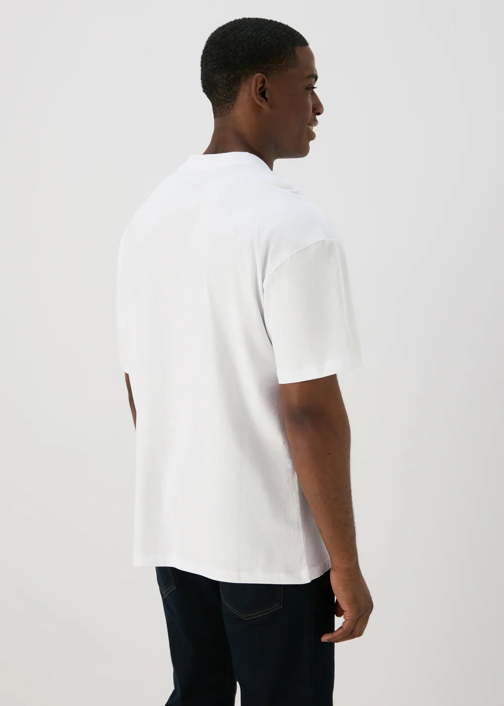 White Essential Oversized T-Shirt - Small Image 2