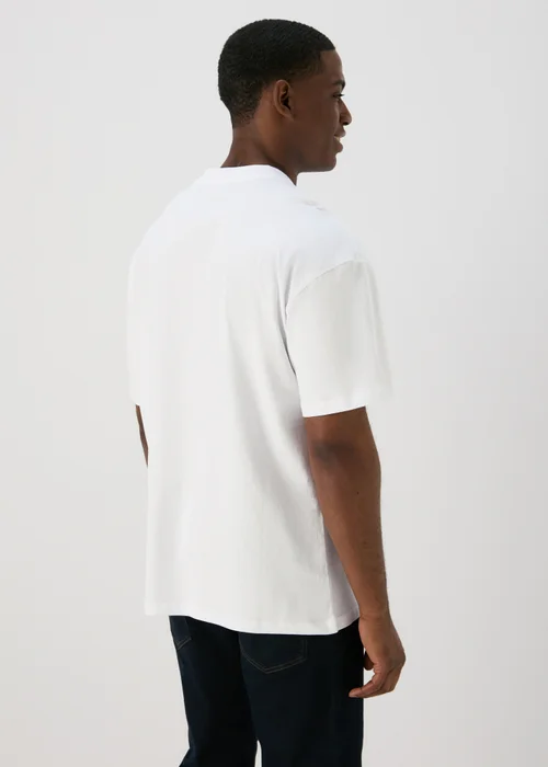 White Essential Oversized T-Shirt - Small Image 2