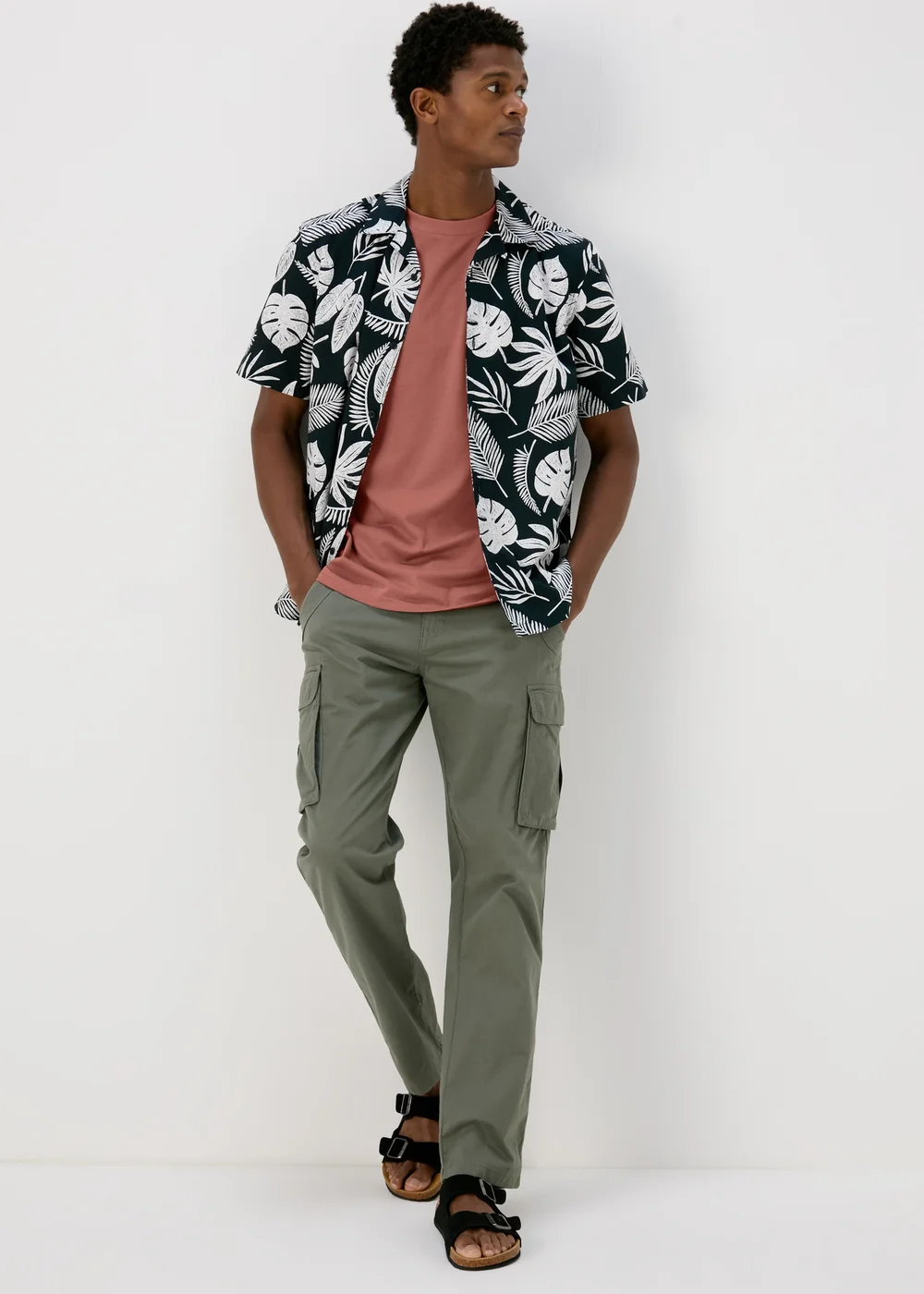 Dutsy Pink Burlwood Oversized T-Shirt - S Image 4