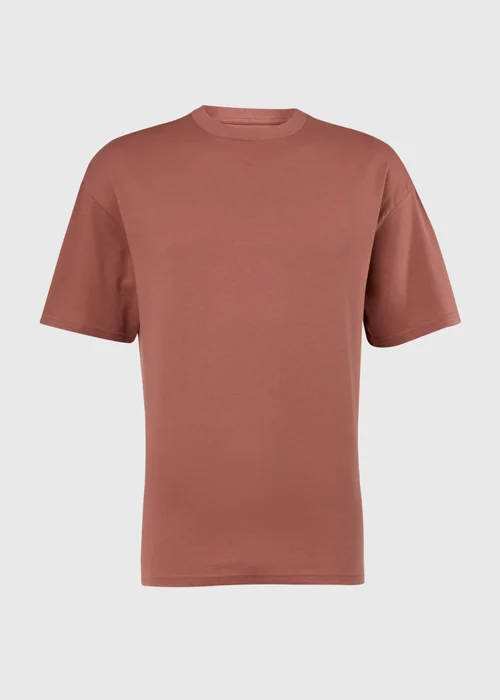 Dutsy Pink Burlwood Oversized T-Shirt - S Image 5