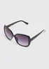 Black Square Sunglasses - One Size Image 1