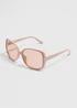 Nude Plastic Sunglasses - One Size Image 1