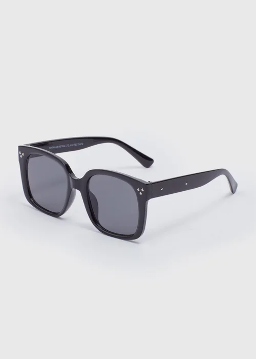 Black Oversized Nomad Sunglasses - One Size Image 1