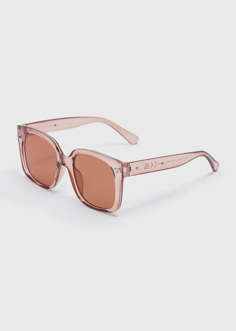 Nude Oversized Nomad Sunglasses - One Size Image 1