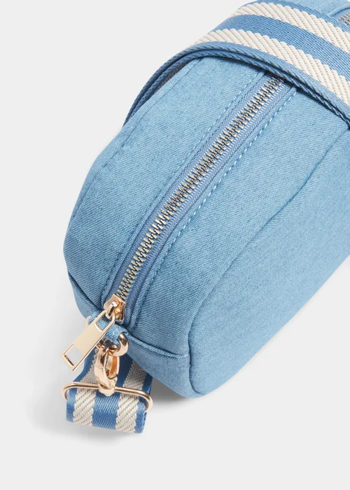 Denim Crossbody Camera Bag - One Size Image 2
