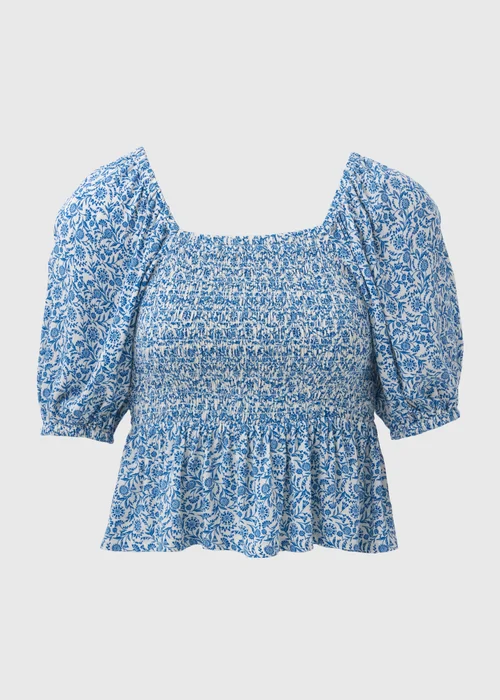 Blue Sheered Co Ord Blouse Top - 8 Image 5
