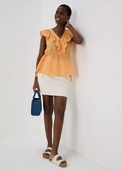 Peach Ruffle Blouse - 8 Image 4